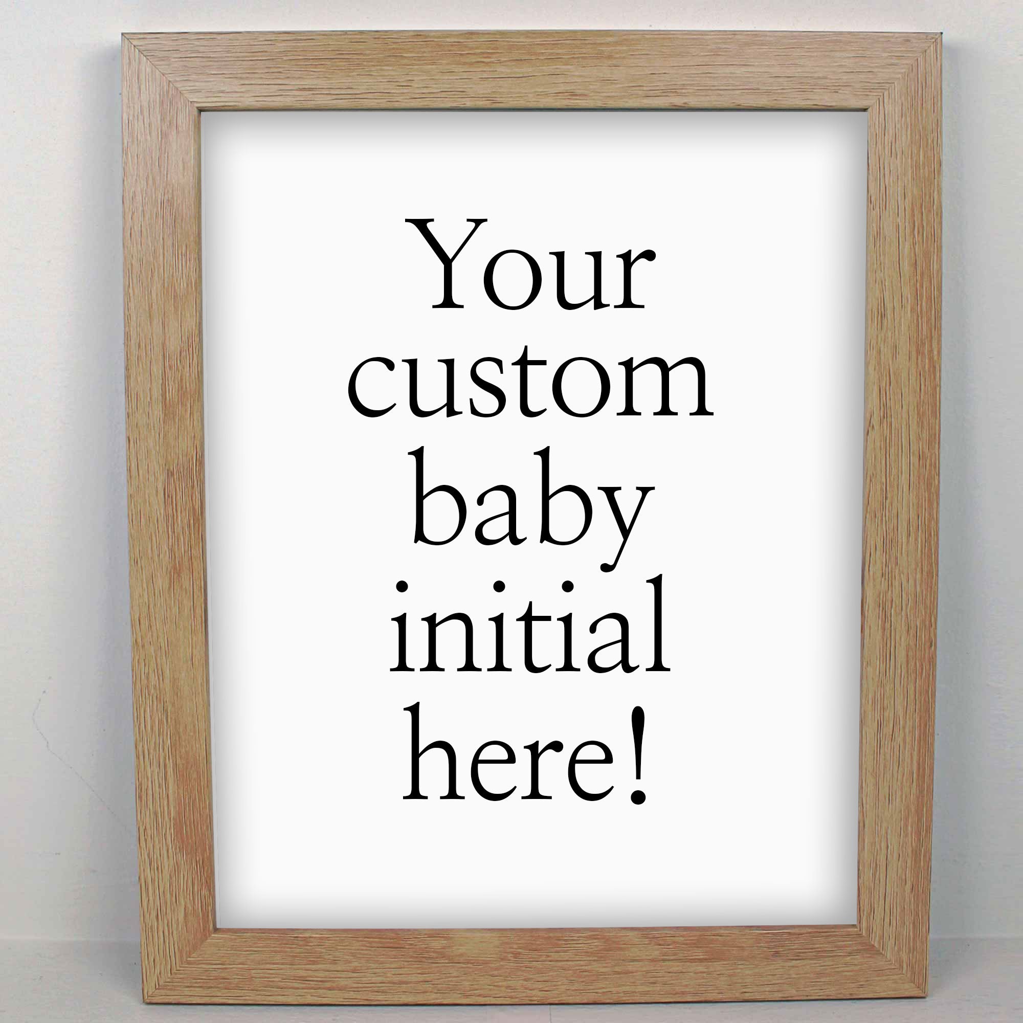 Your custom baby initial here!